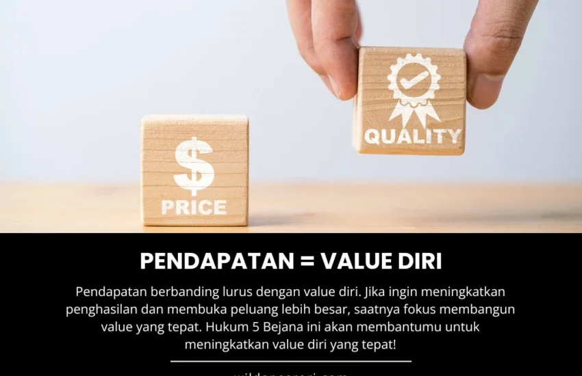 Income yang Kita Dapatkan Relevan dengan Value yang Kita Miliki