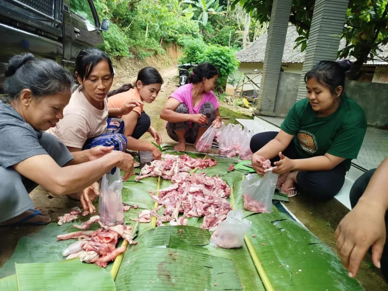 potong daging qurban pmb